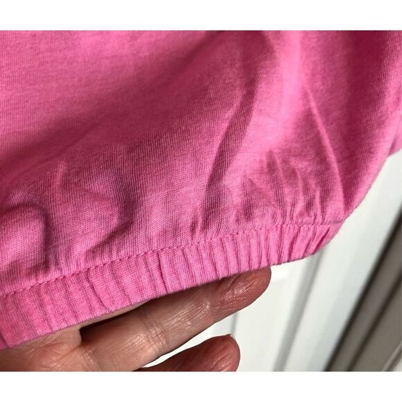MAURICES - NWOT - L Sz L Double Flounce-Neck Blouson Tank w/Racer Back in Pink🩷 - Picture 8 of 12